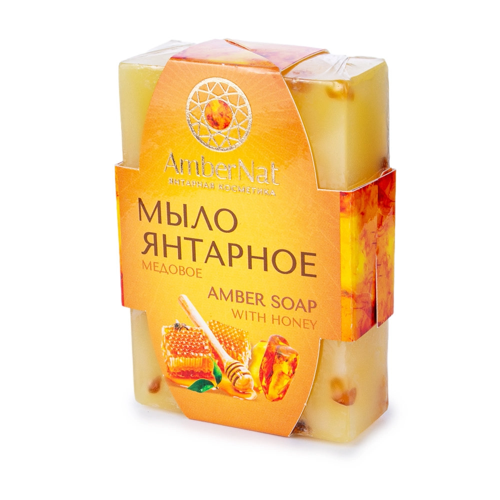 Мыло янтарное медовое