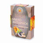 Мыло янтарное с дёгтем