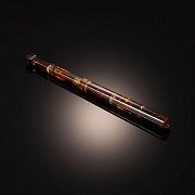 Классический длинный мундштук из натурального янтаря для женщин 5 мм