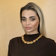 Бусы-оливы из натурального лечебного янтаря с природной корочкой