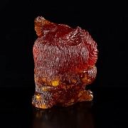 Небольшой сувенир с кусочками натурального янтаря "Совенок"