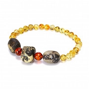 Браслет из натурального балтийского янтаря небольшой